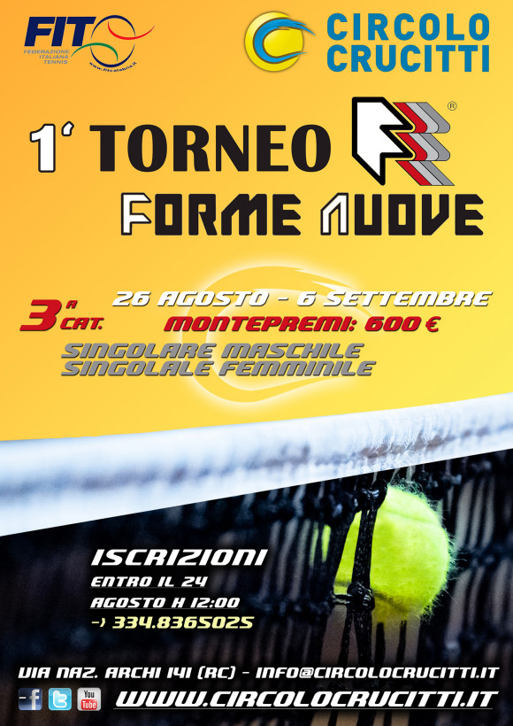 Locandina 1° Torneo "FORME NUOVE"